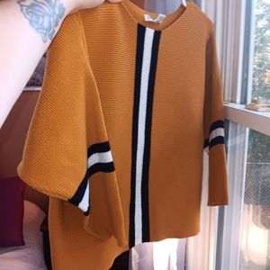 Rustic Orannge Women's Cropped Mid-length Sweater